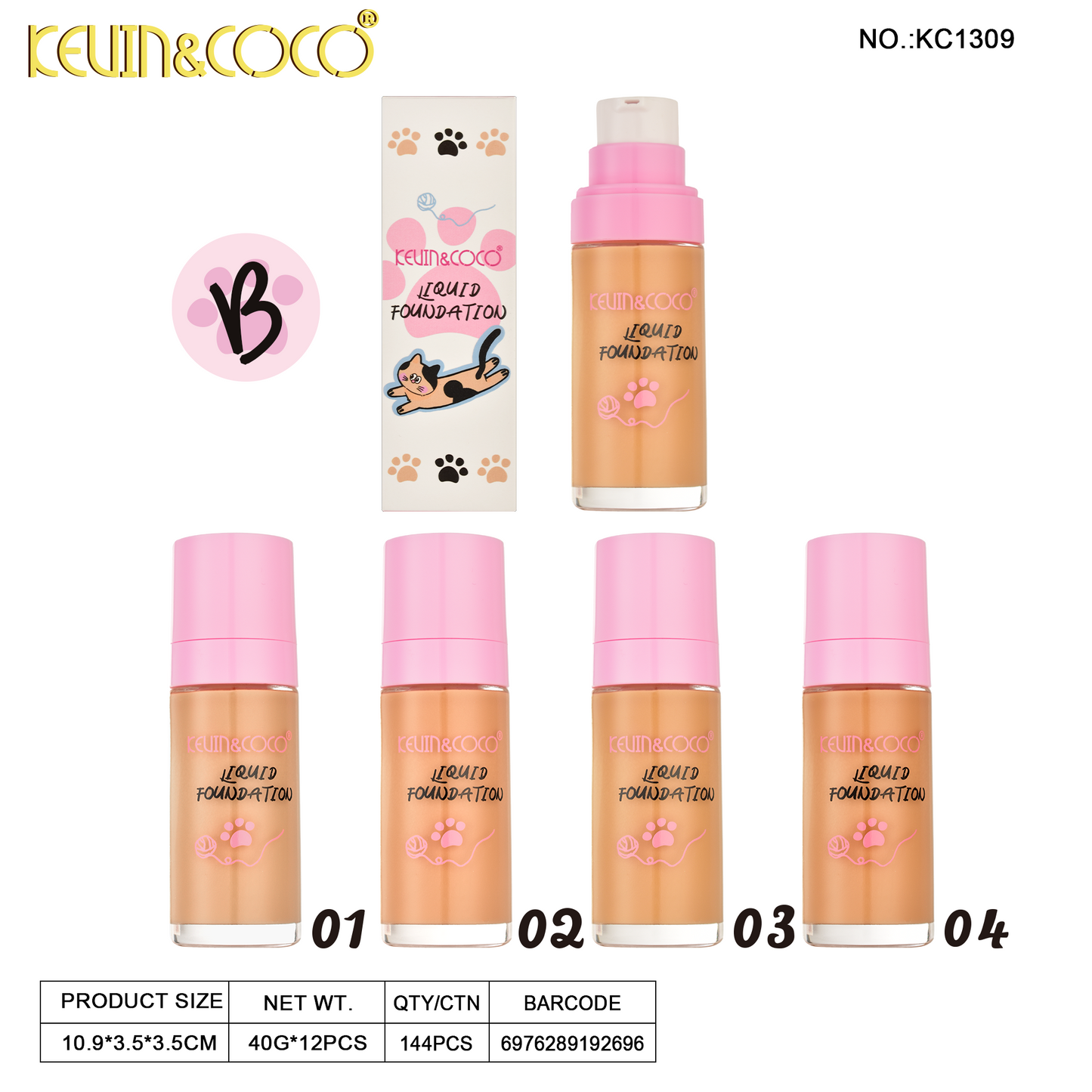 Base liquida Dulip KEVIN&COCO REF: KC1309-B