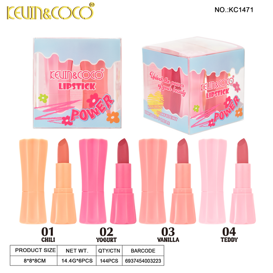 SET DE LABIALES MATE POWER REF:KC1471
