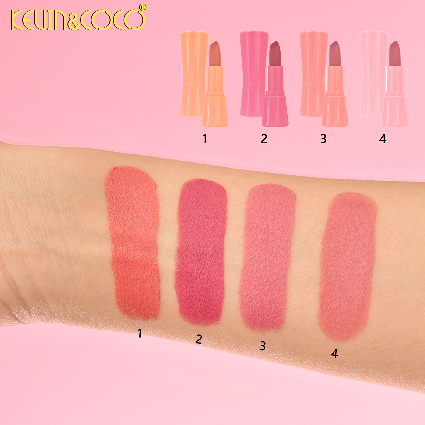 SET DE LABIALES MATE POWER REF:KC1471