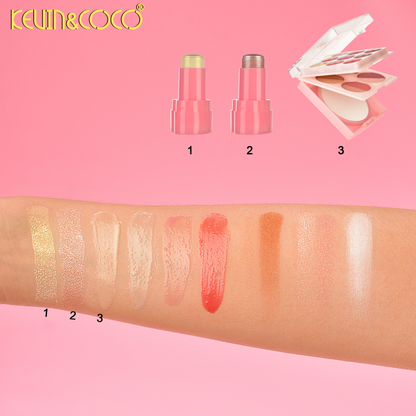 Set de Maquillaje en Estuche Transparente KEVIN&COCO REF:KC1142