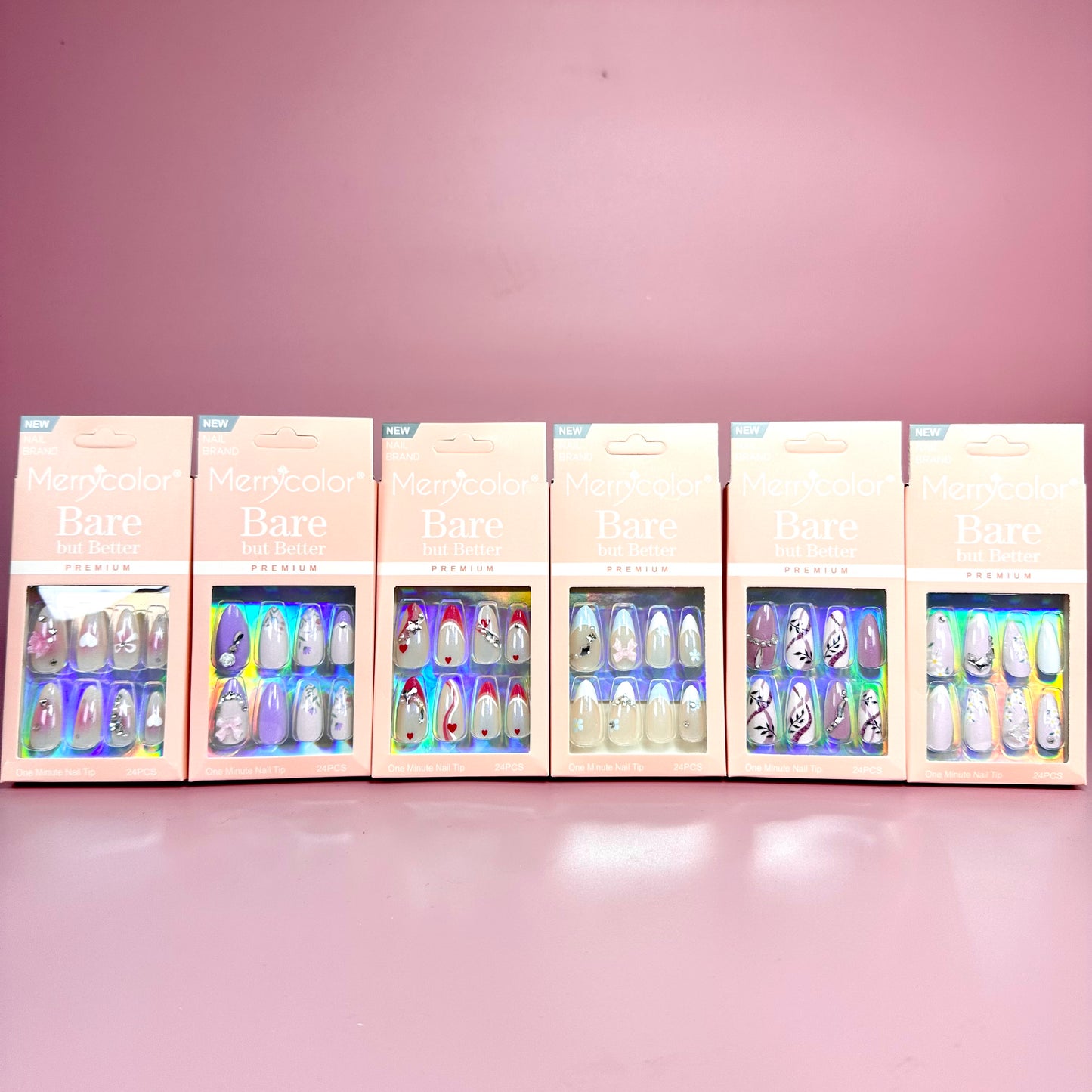 UÑAS POSTIZAS 12pcs REF:DS-31