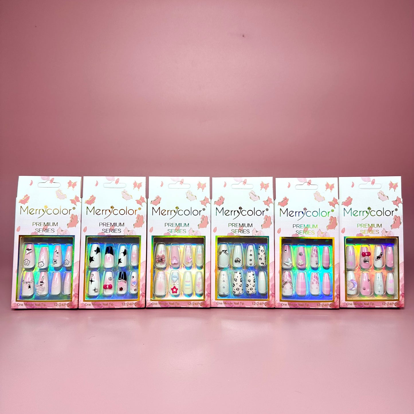 UÑAS POSTIZAS 12pcs REF:DS-26