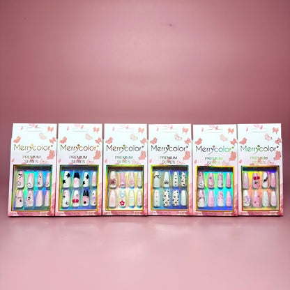 UÑAS POSTIZAS 12pcs REF:DS-26