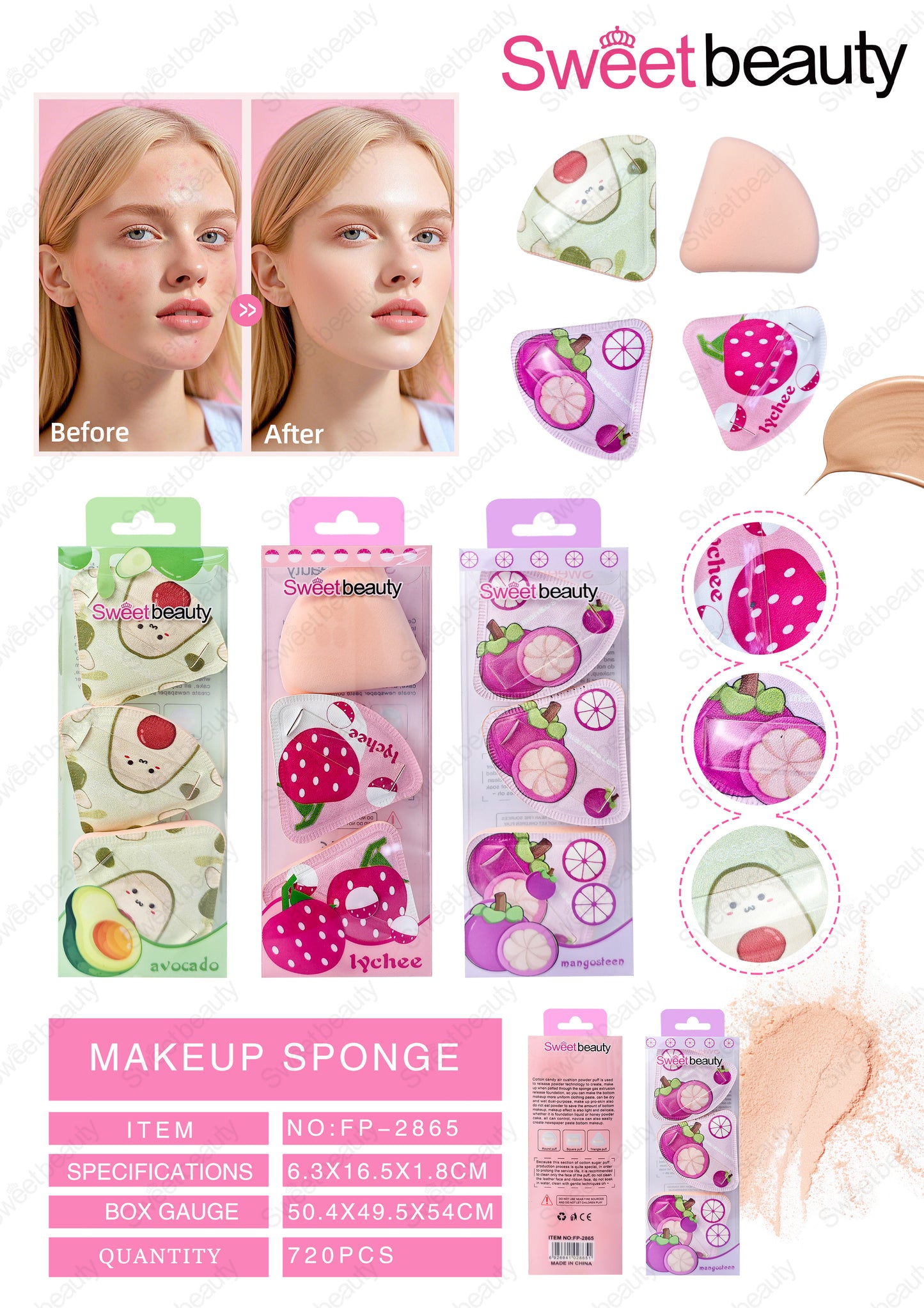Esponja de Maquillaje Sweetbeauty REF:FP-2865