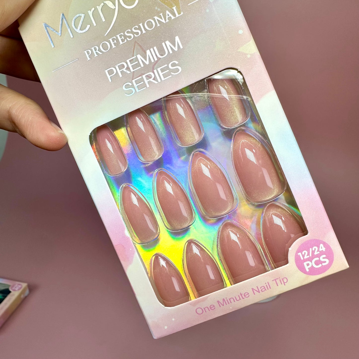 UÑAS POSTIZAS 12pcs OJO DE GATO REF:DS-16