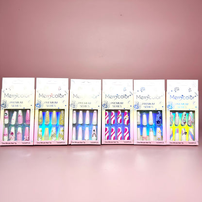 UÑAS POSTIZAS 12pcs REF:DS-25