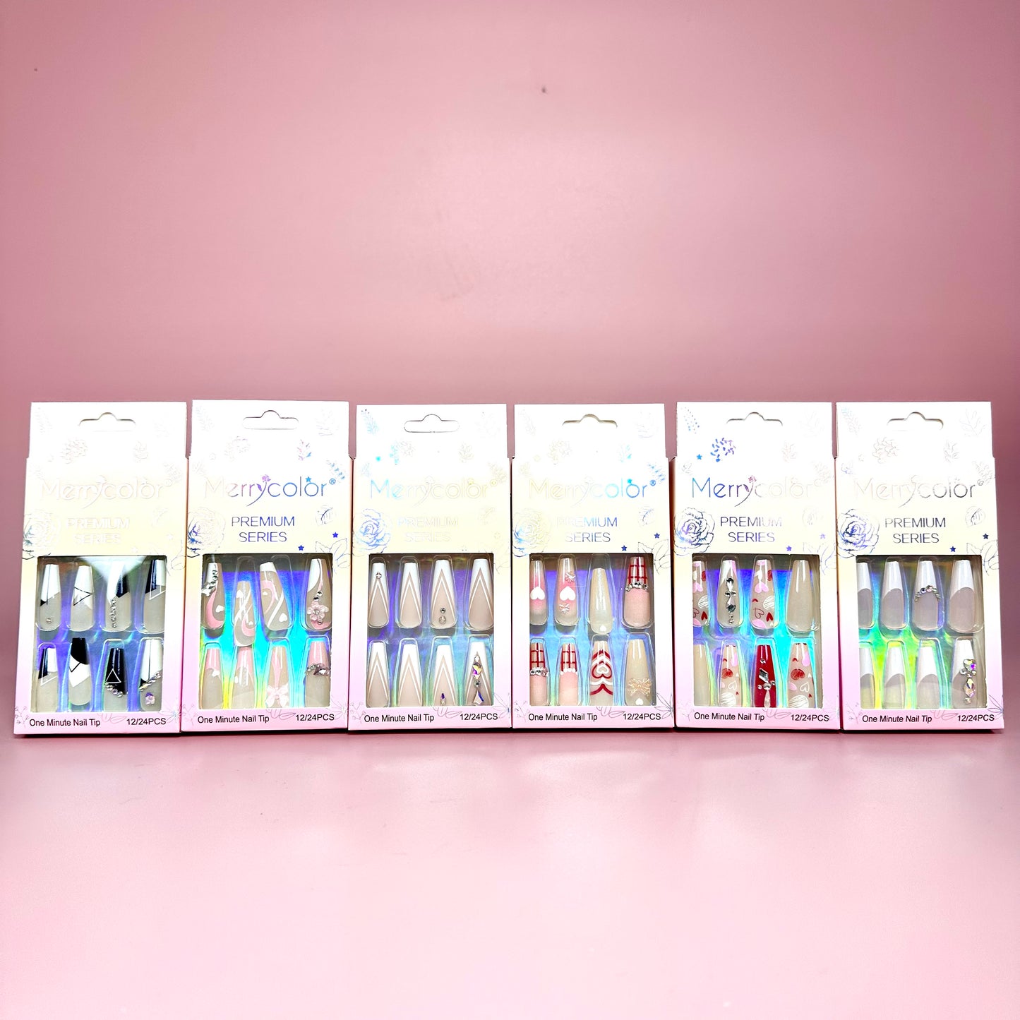 UÑAS POSTIZAS 12pcs REF:DS-24