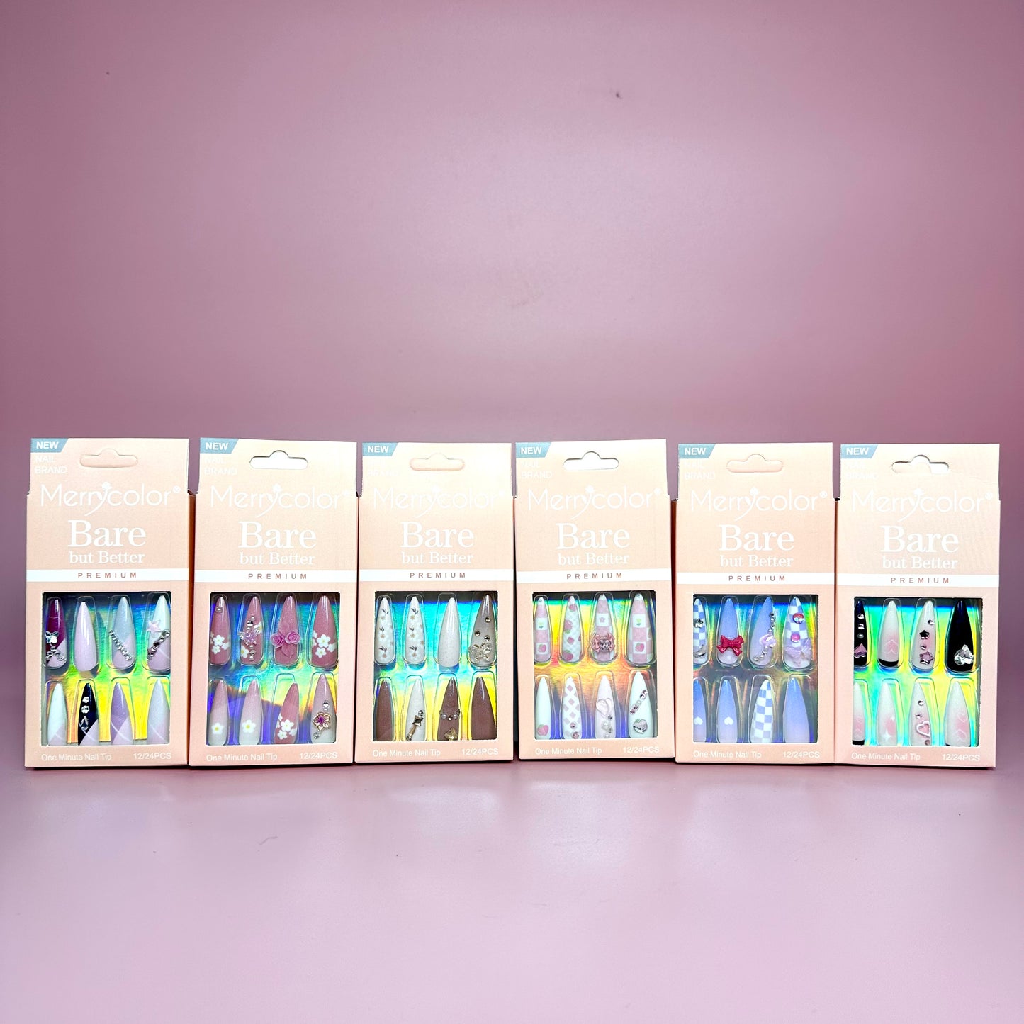 UÑAS POSTIZAS 12pcs REF:DS-32