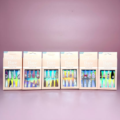 UÑAS POSTIZAS 12pcs REF:DS-32