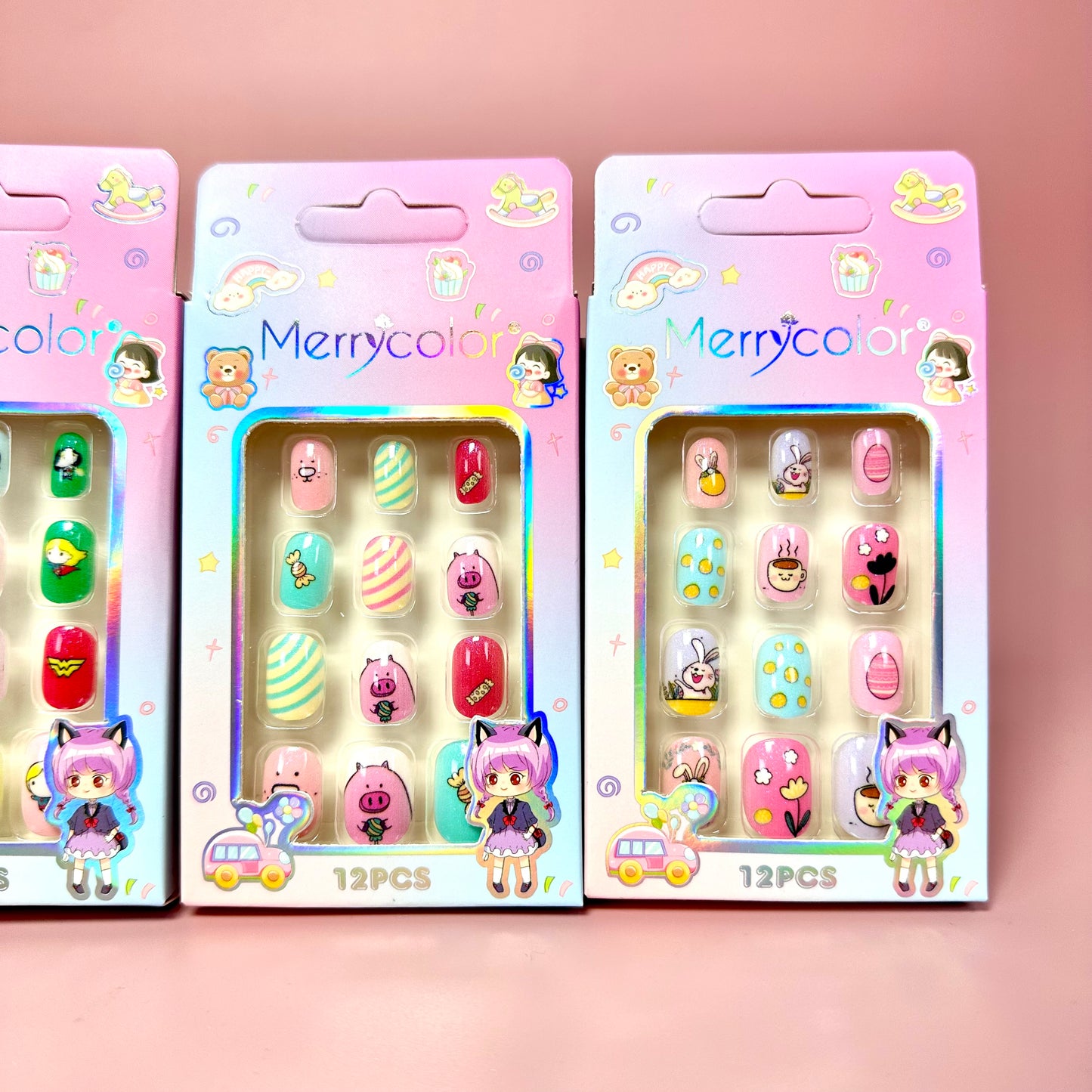 UÑAS POSTIZAS PARA NIÑAS REF:MK-07