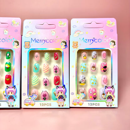 UÑAS POSTIZAS PARA NIÑAS REF:MK-07