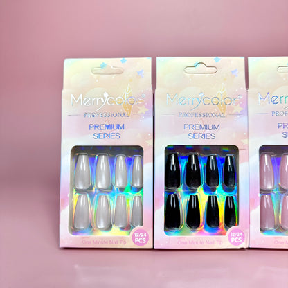 UÑAS POSTIZAS 12pcs OJO DE GATO REF:DS-14