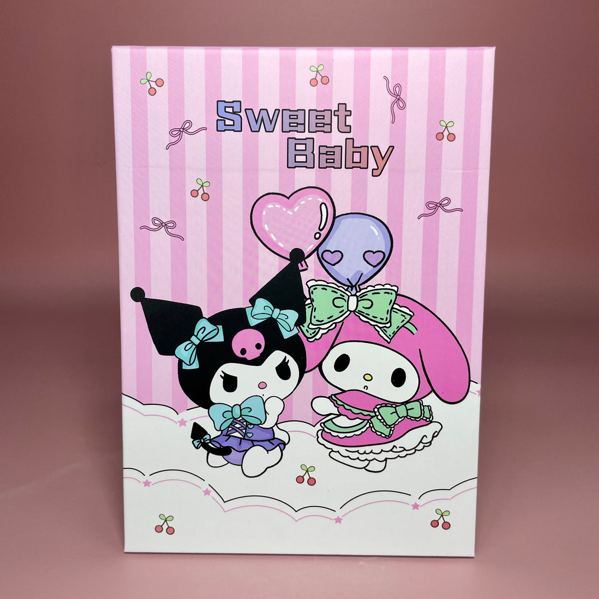 Espejo compacto rectangular Kuromi y My Melody REF:805-21