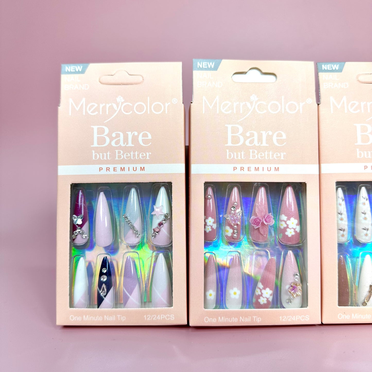 UÑAS POSTIZAS 12pcs REF:DS-32