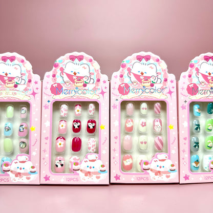 UÑAS POSTIZAS PARA NIÑAS REF:MK-06