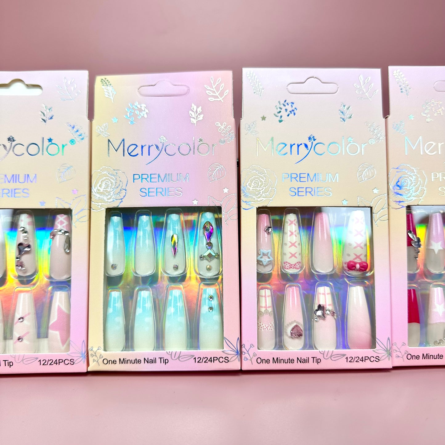 UÑAS POSTIZAS 12pcs REF:DS-23