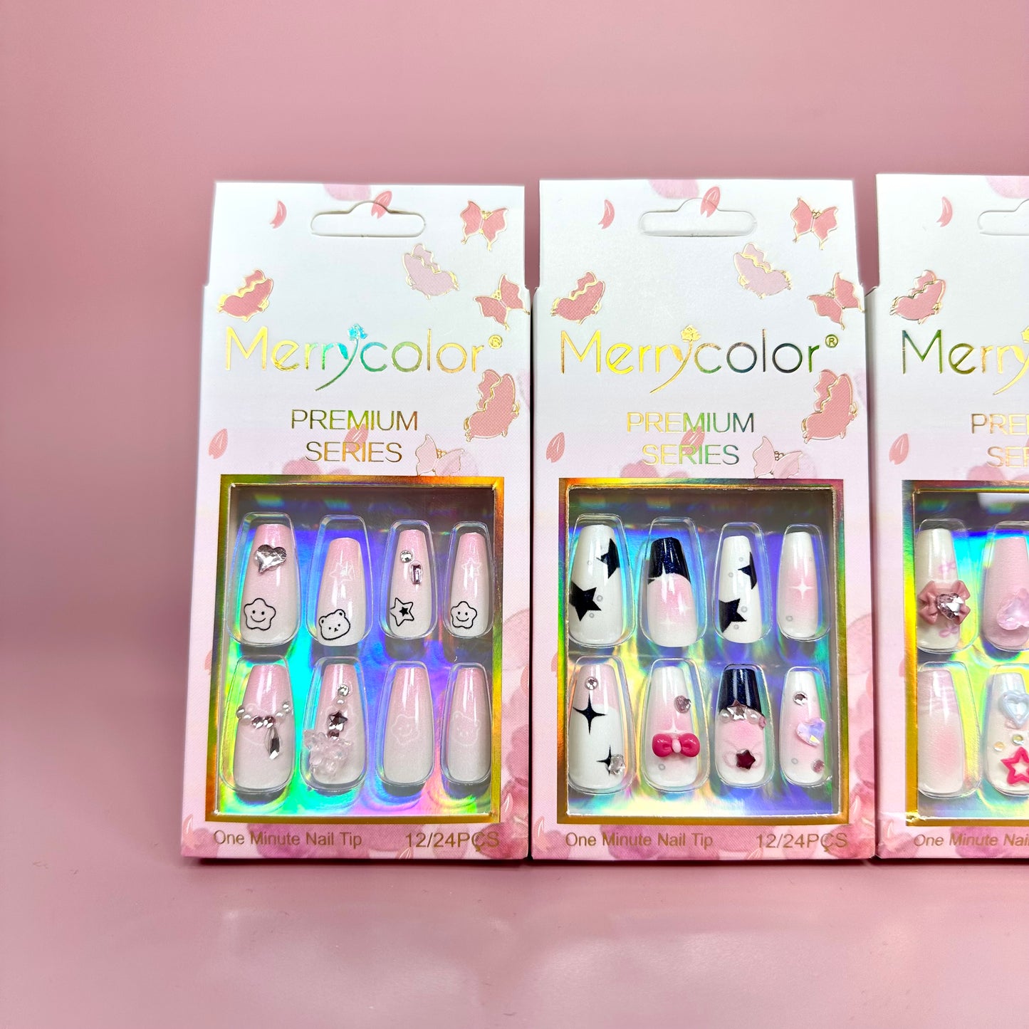 UÑAS POSTIZAS 12pcs REF:DS-26