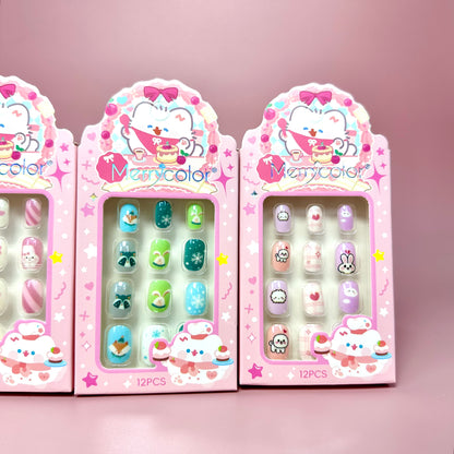 UÑAS POSTIZAS PARA NIÑAS REF:MK-06