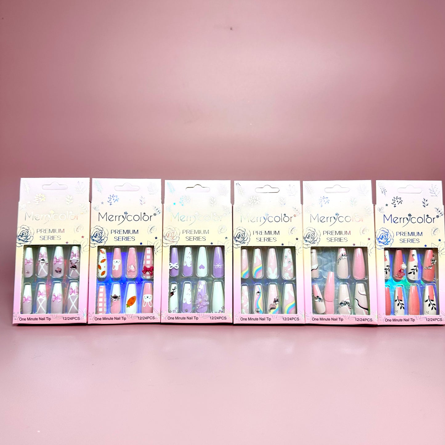 UÑAS POSTIZAS 12pcs REF:DS-22