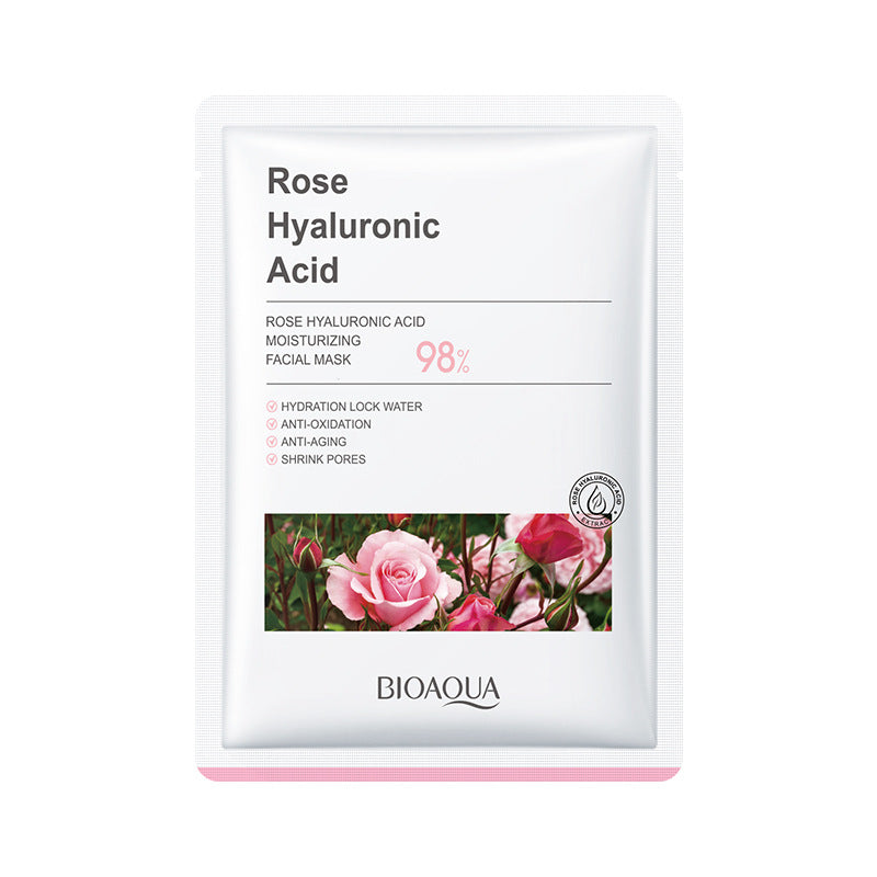 Mascarilla Facial Rose Hyaluronic Acid BIOAQUA REF:NO.BQY15402