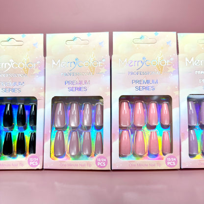 UÑAS POSTIZAS 12pcs OJO DE GATO REF:DS-14