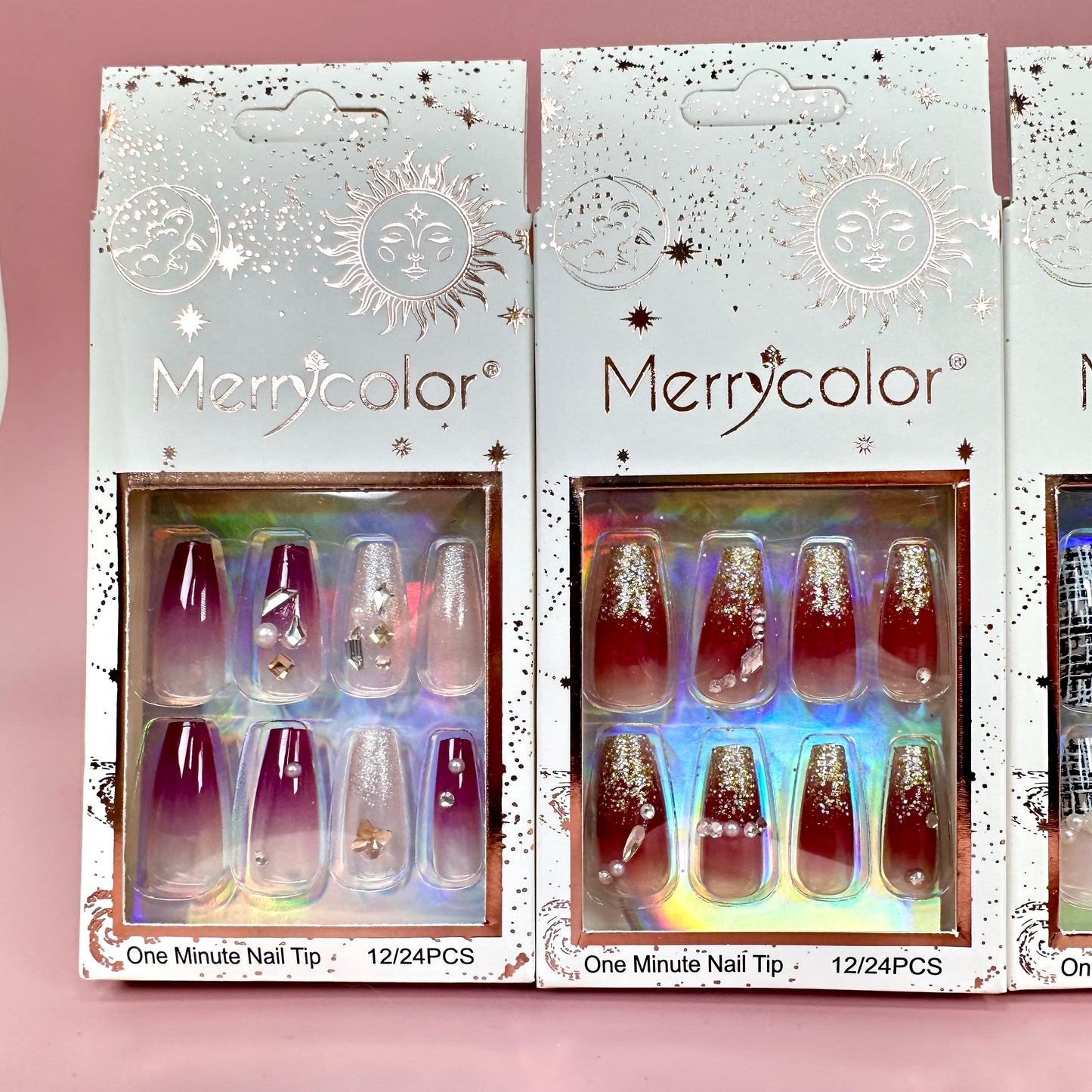 UÑAS POSTIZAS 12pcs REF:DS-28