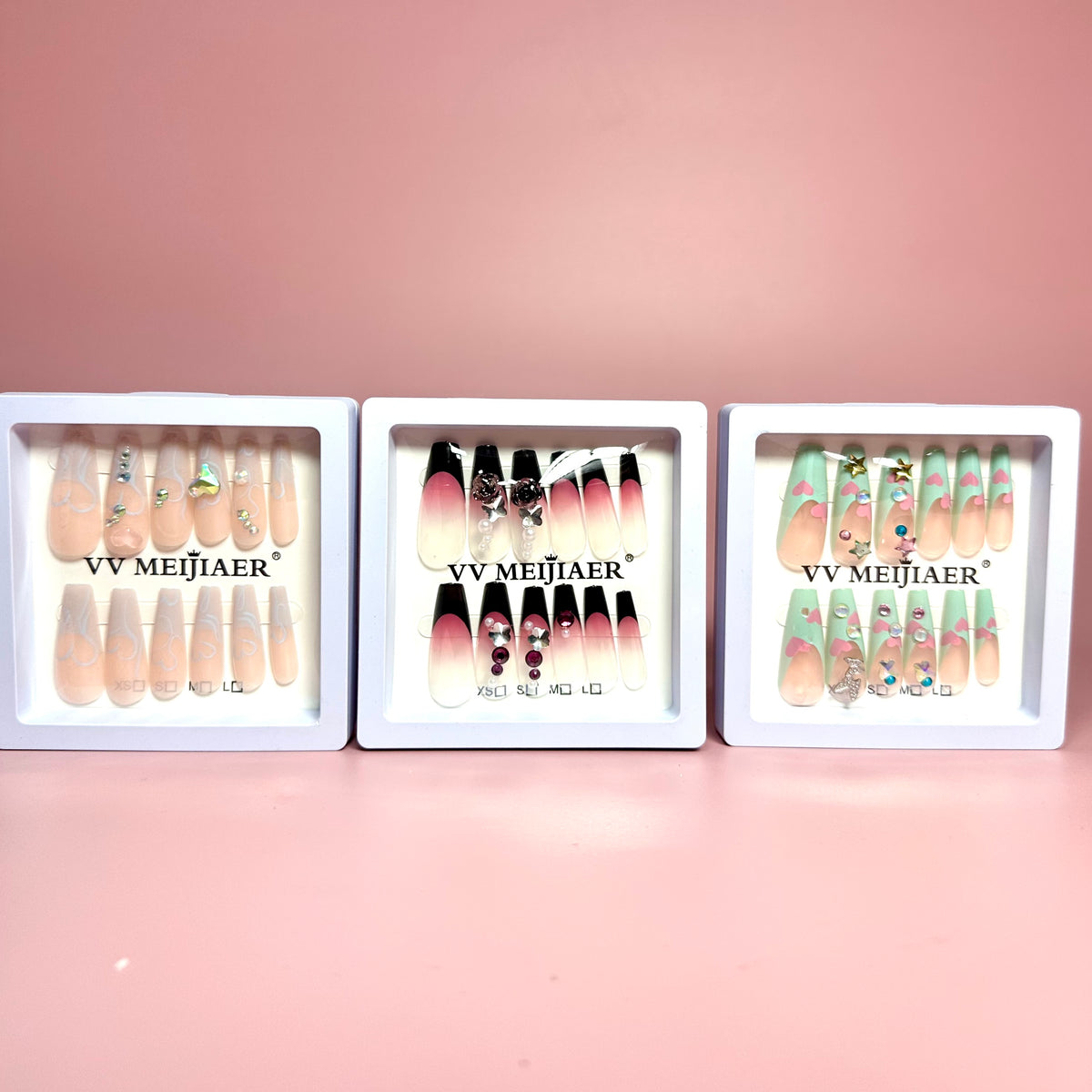 UÑAS POSTIZAS 12PCS REF:MJ-7