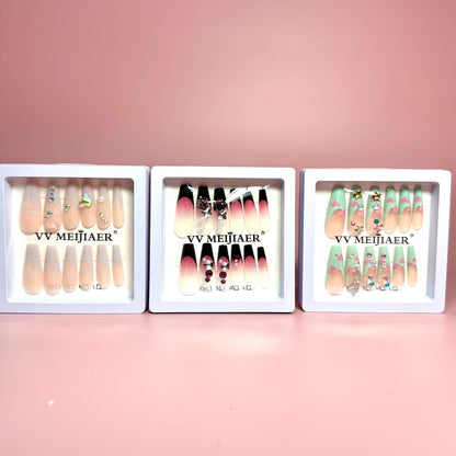 UÑAS POSTIZAS 12PCS REF:MJ-7