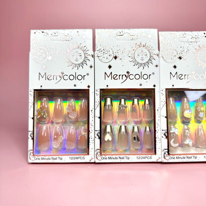 UÑAS POSTIZAS 12pcs REF:DS-29