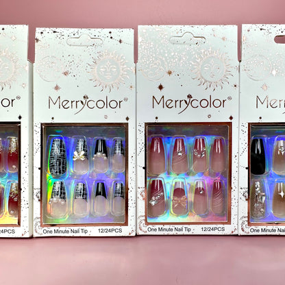 UÑAS POSTIZAS 12pcs REF:DS-28