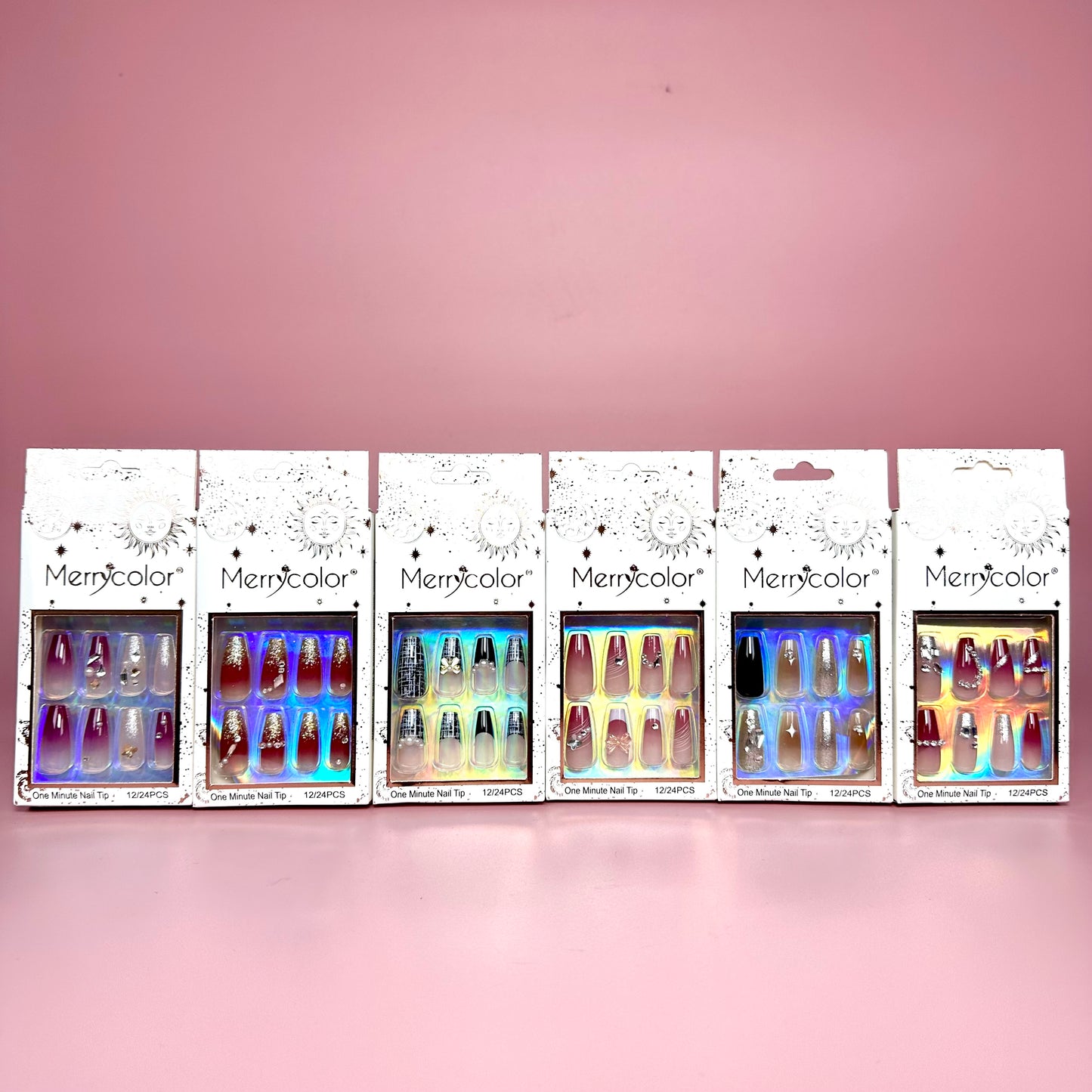 UÑAS POSTIZAS 12pcs REF:DS-28