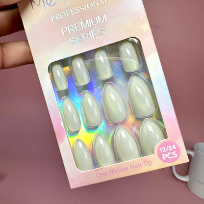 UÑAS POSTIZAS 12pcs OJO DE GATO REF:DS-17