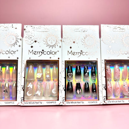 UÑAS POSTIZAS 12pcs REF:DS-29