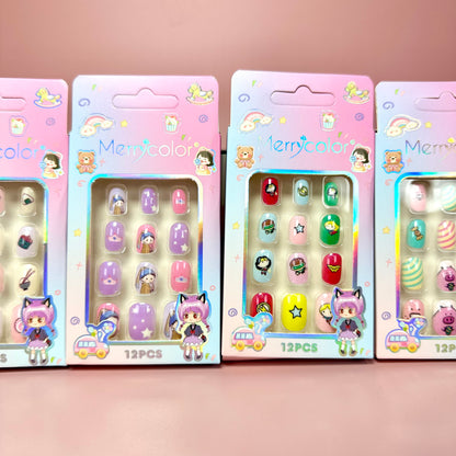 UÑAS POSTIZAS PARA NIÑAS REF:MK-07