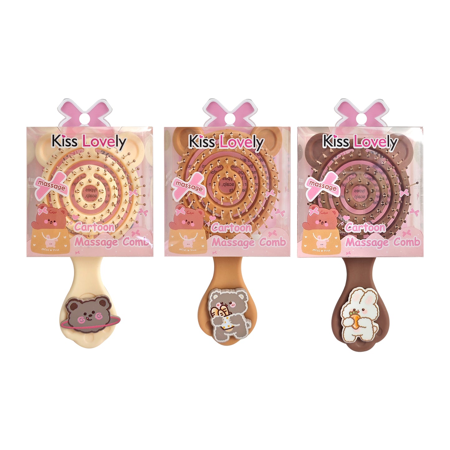 Cepillo de Cabello Desenredante Osito REF:BX-2327