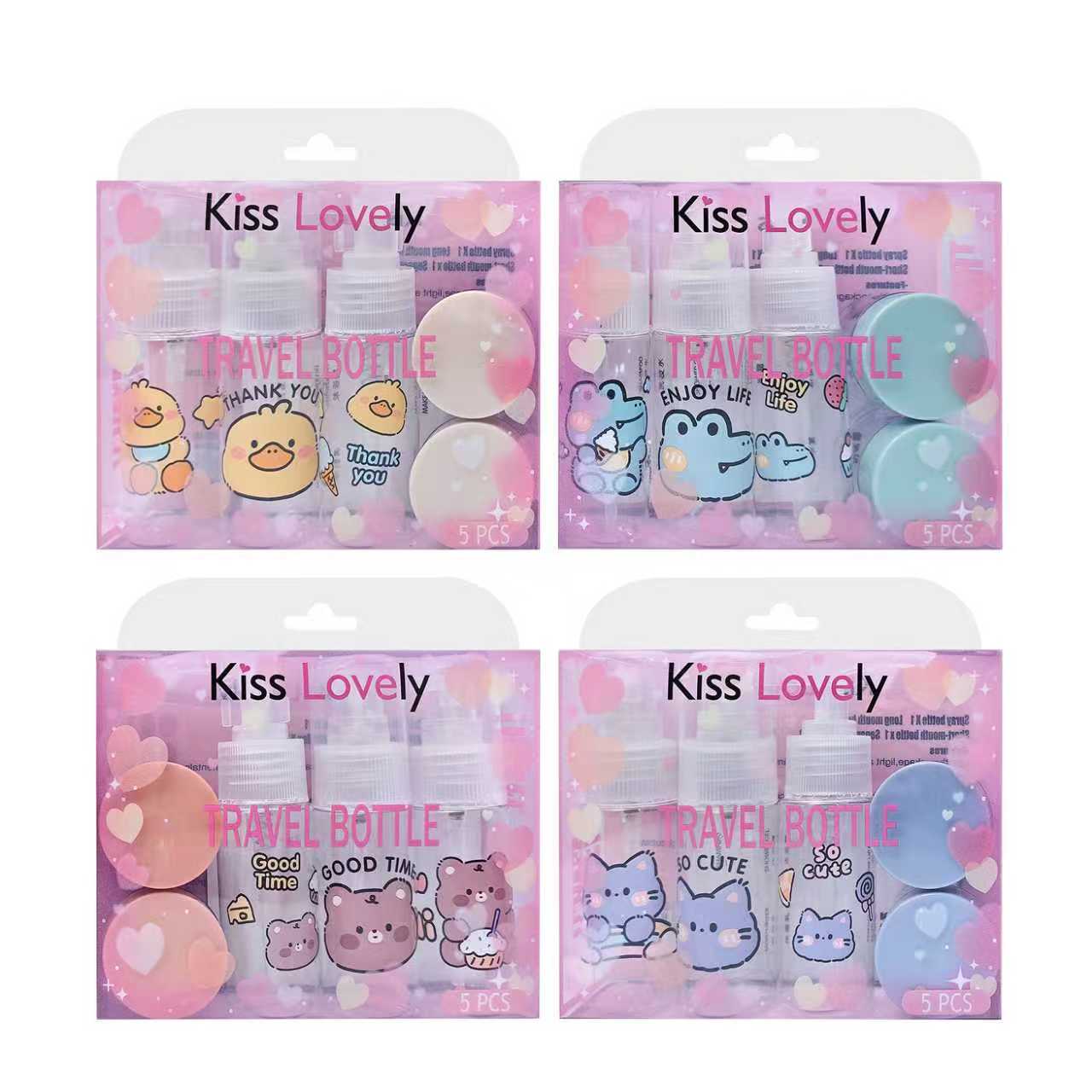 Kit Botellas de viaje *5 REF:BX-2649