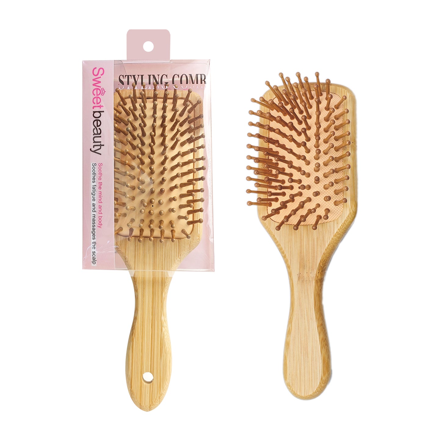 Cepillo de Cabello Bambu REF:BX-3934