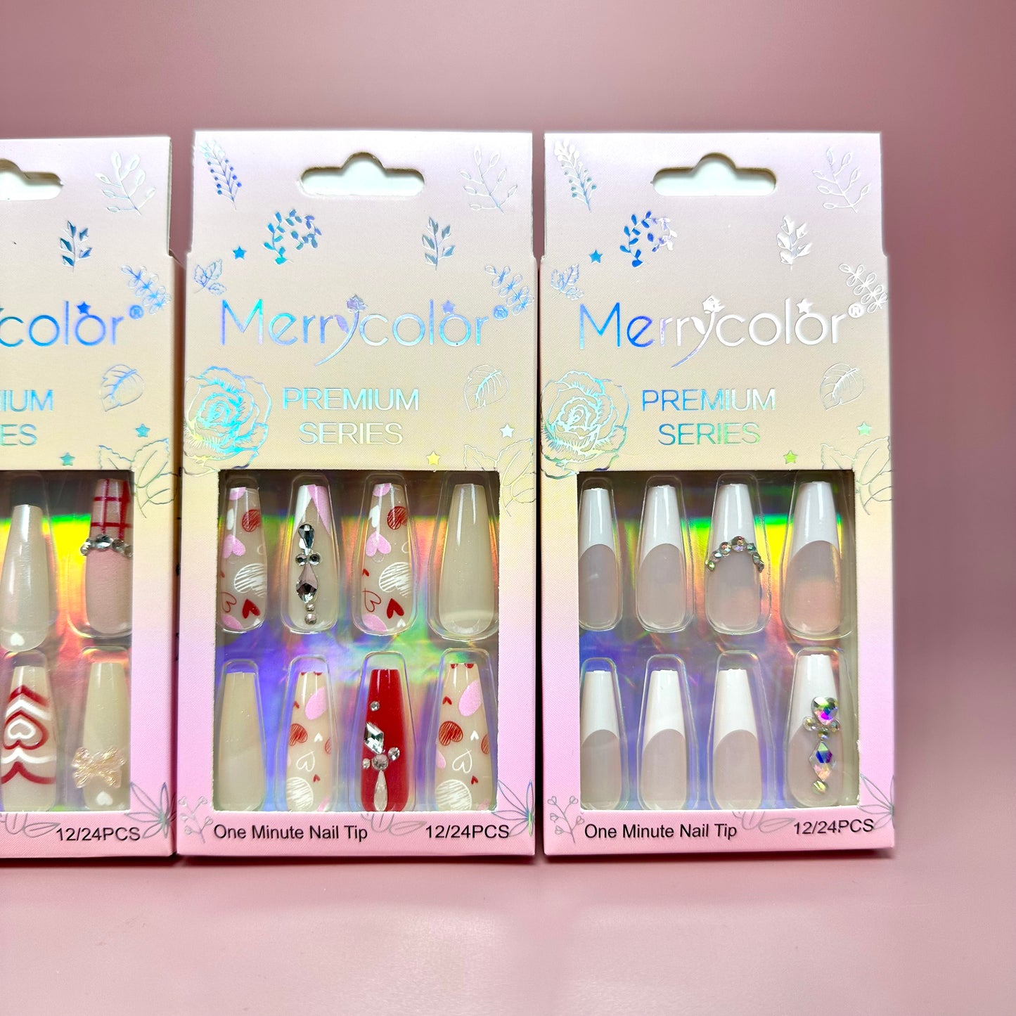 UÑAS POSTIZAS 12pcs REF:DS-24