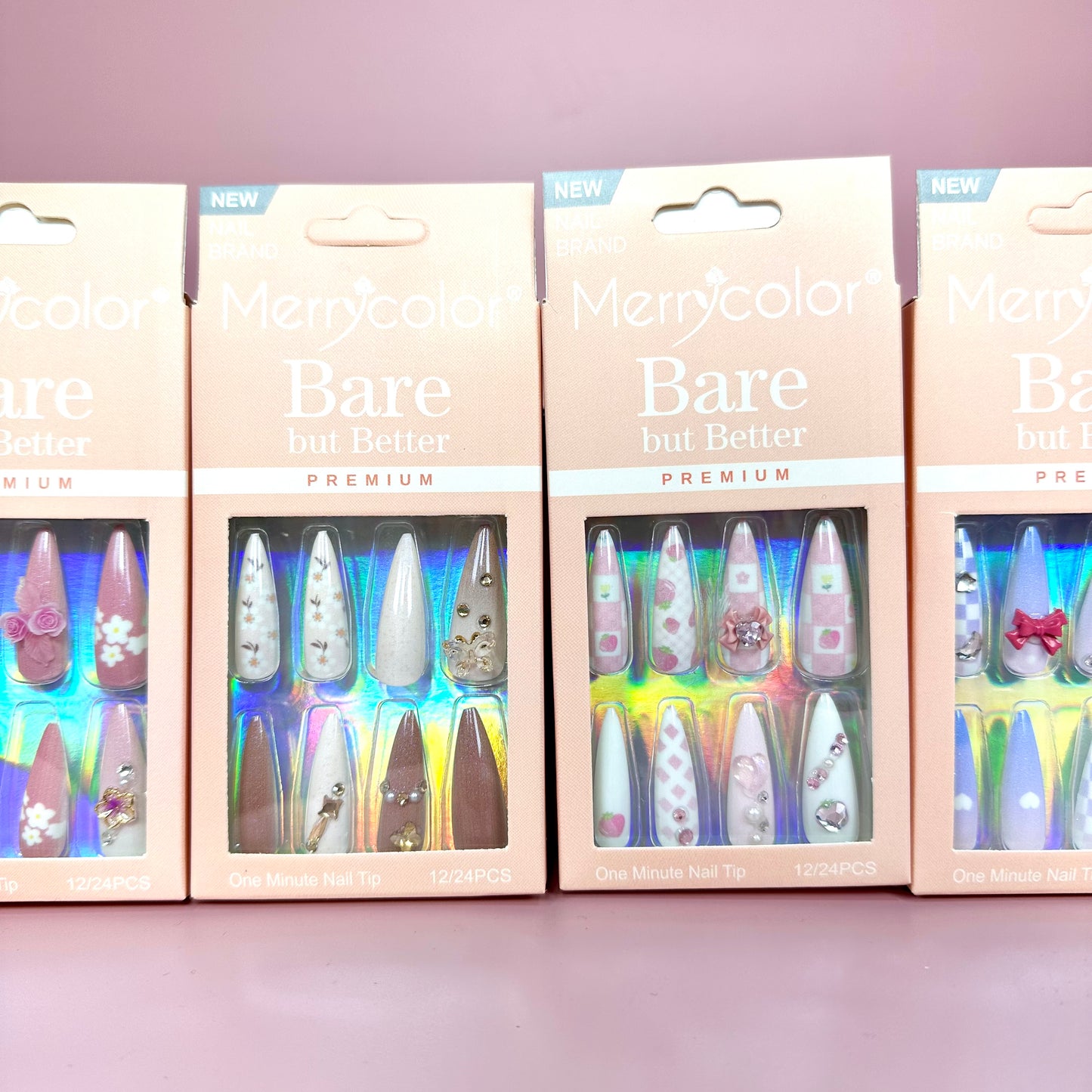 UÑAS POSTIZAS 12pcs REF:DS-32