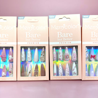 UÑAS POSTIZAS 12pcs REF:DS-32