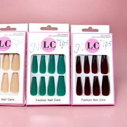 UÑAS POSTIZAS 12PCS REF:5