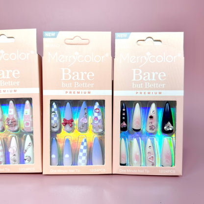 UÑAS POSTIZAS 12pcs REF:DS-32