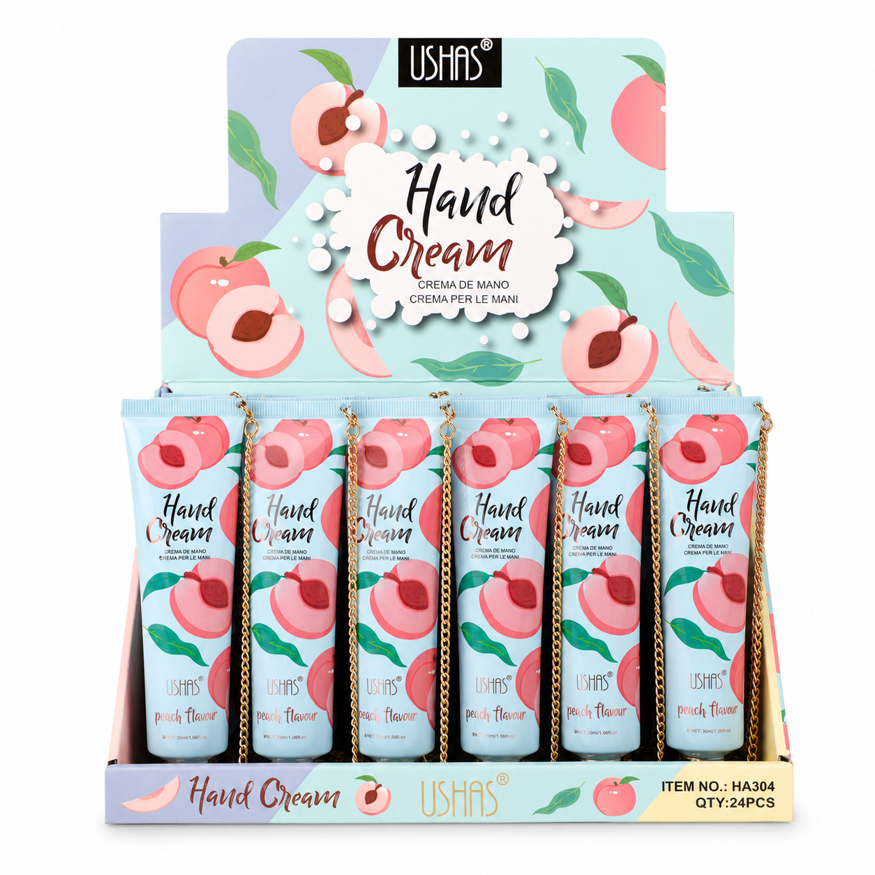 Crema de Manos Peach USHAS REF:HA304