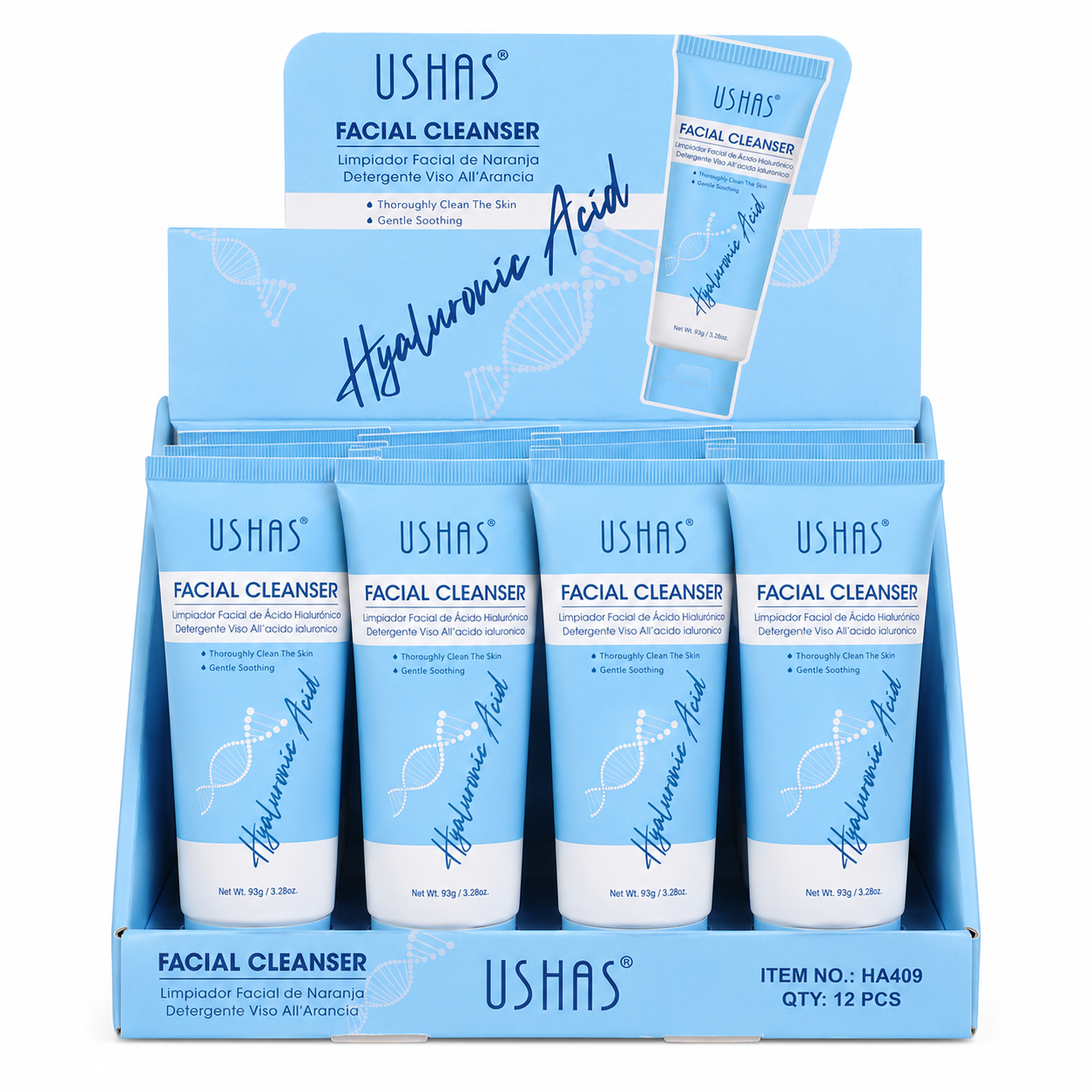 Limpiador Facial Hyaluronic Acid USHAS REF:HA409