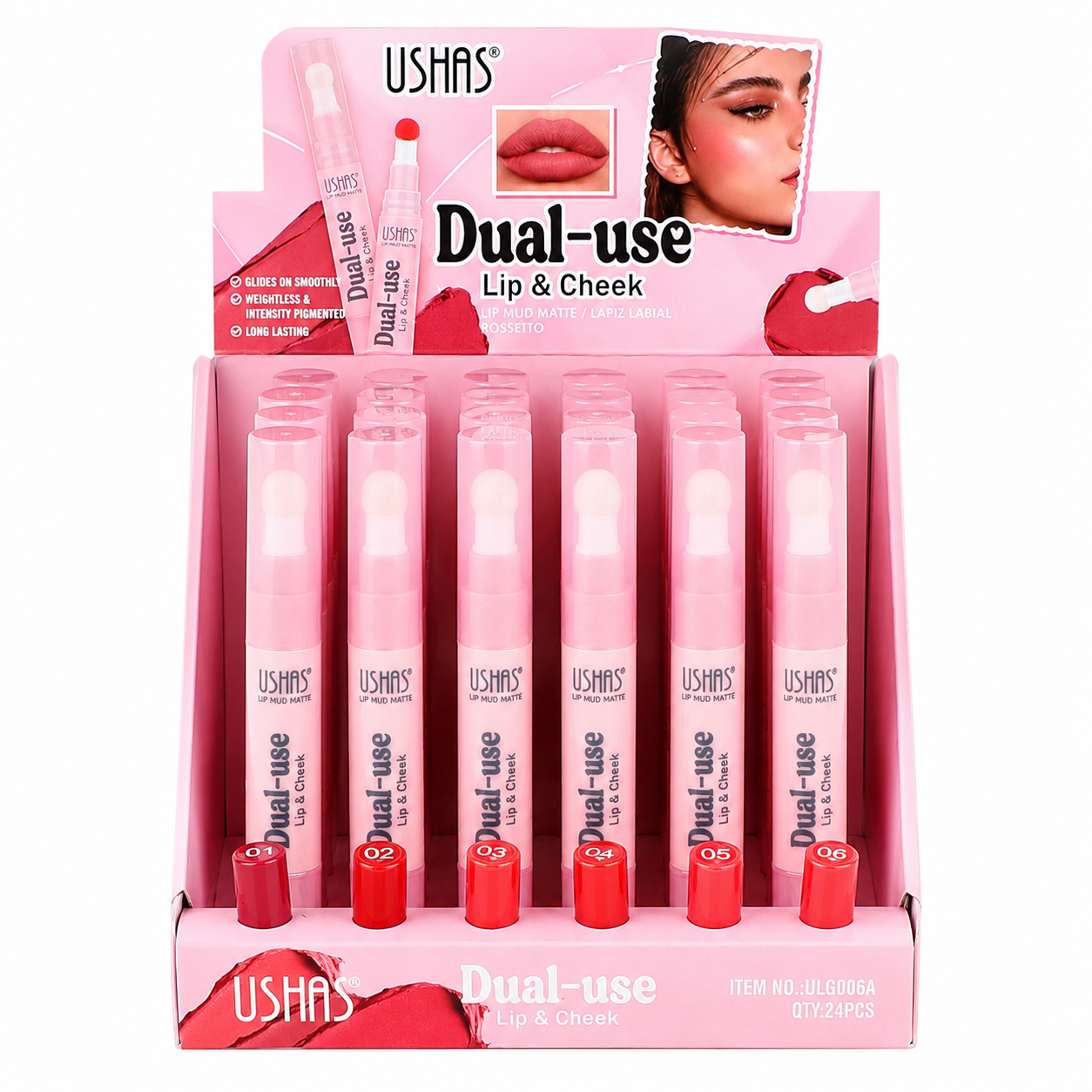 Labial y Rubor Dual-Use Lip & Cheek USHAS REF:ULG006A