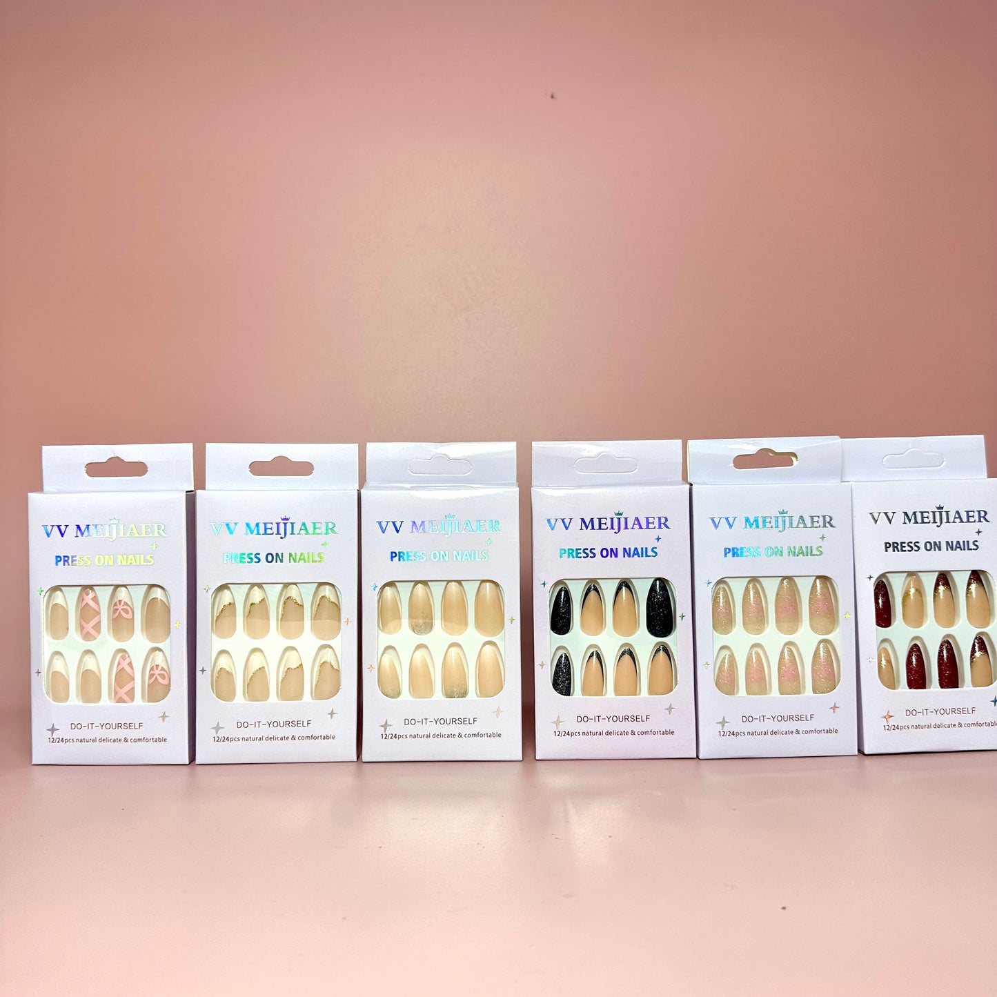 UÑAS POSTIZAS 12PCS REF:MJ-2