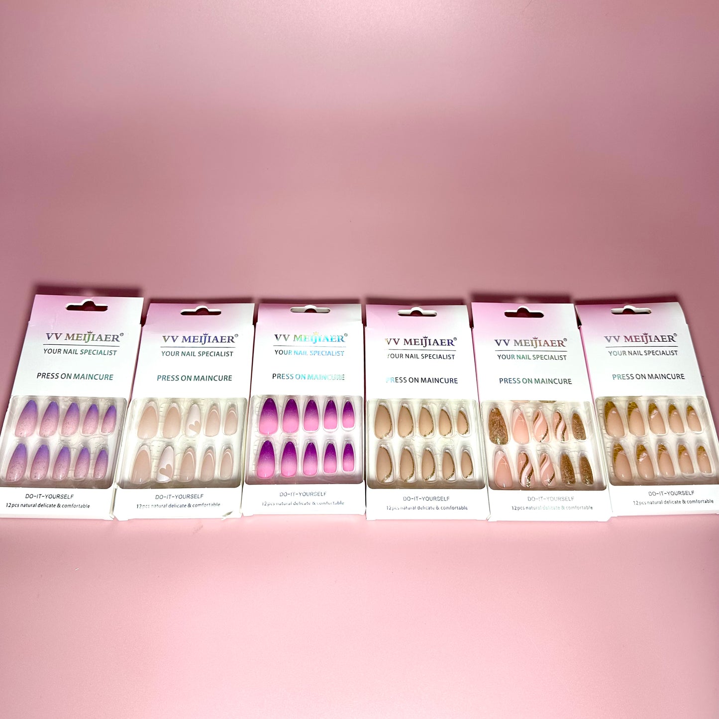 UÑAS POSTIZAS 12pcs REF:MJ-6