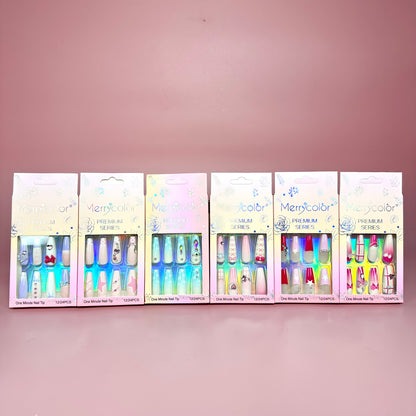 UÑAS POSTIZAS 12pcs REF:DS-23