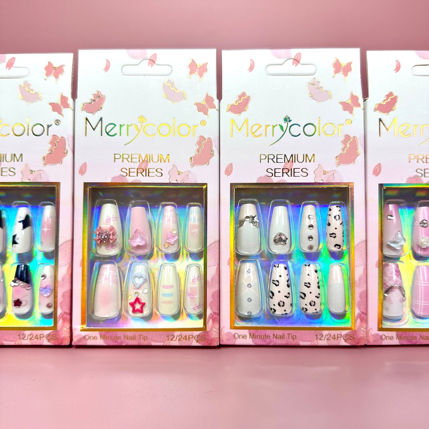 UÑAS POSTIZAS 12pcs REF:DS-26