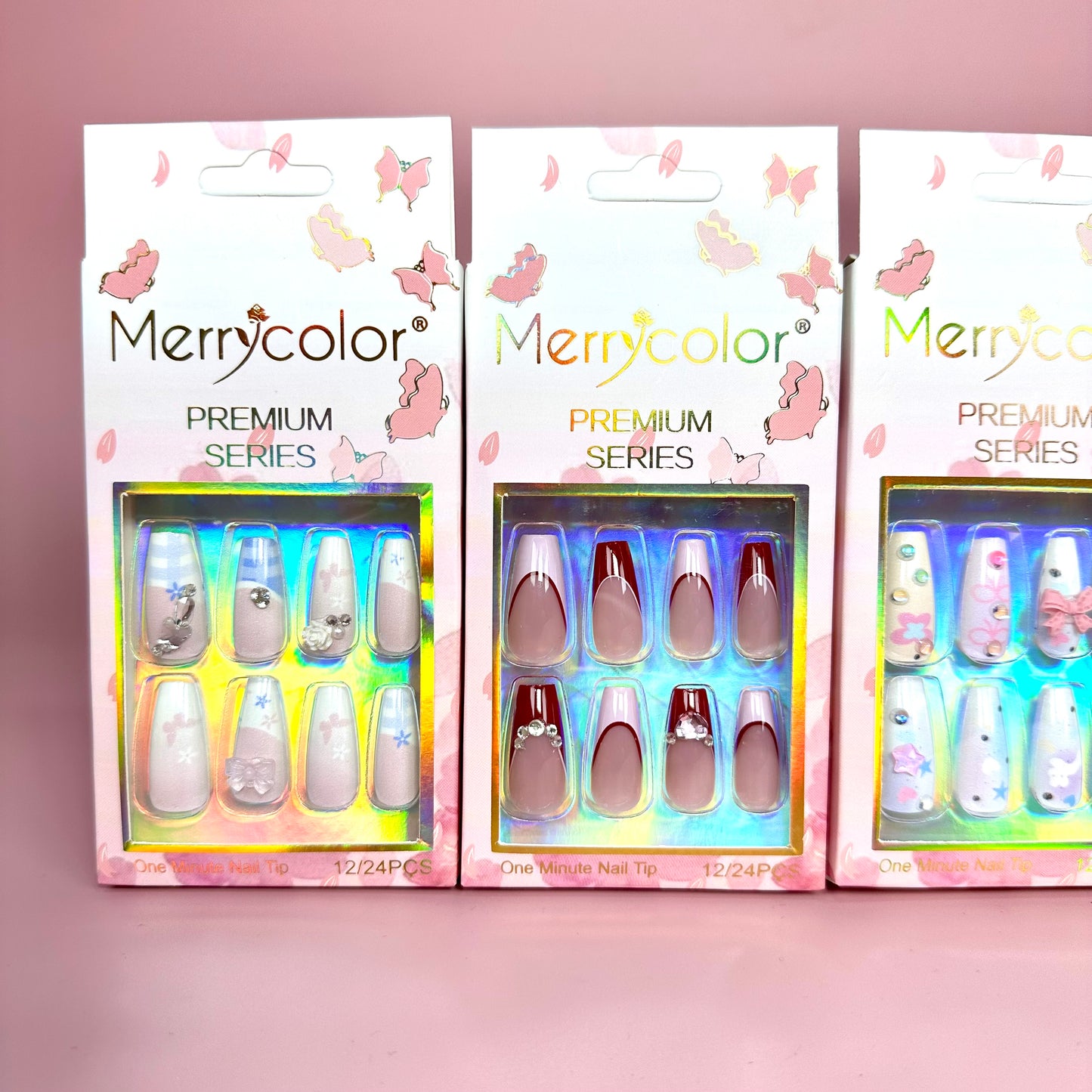 UÑAS POSTIZAS 12pcs REF:DS-27